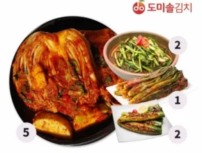 요즘 뜨는 도미솔 김치 4종 추천