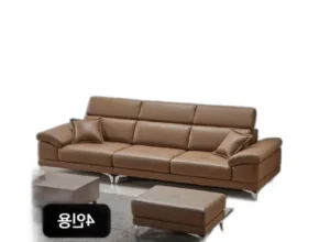 인플추천 에넥스 슈렁큰 통가죽 소파 4인소파테이블쿠션 2개 품질 가격 최고 제품