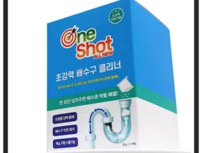 내돈내산   원샷 올뉴 초강력 배수구 클리너 22팩세탁조 클리너 TOP 제품