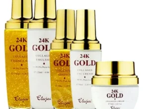 요즘 뜨는 엘루자이 24K순금 콜라겐 기초 5종x3세트 베스트셀러